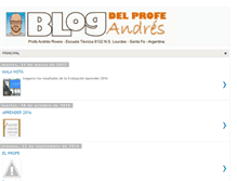 Tablet Screenshot of blogdelprofeandres.com.ar
